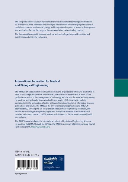 Produktbild: World Congress on Medical Physics and Biomedical Engineering September 7 - 12, 2009 Munich, Germany