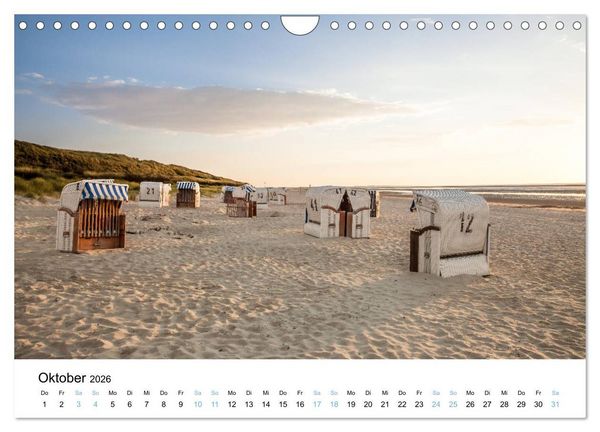 Produktbild: Lieblingsinsel Spiekeroog (Wandkalender 2026 DIN A4 quer), CALVENDO Monatskalender