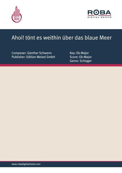 Produktbild: Ahoi! t&ouml;nt es weithin &uuml;ber das blaue Meer