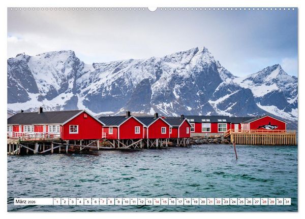 Produktbild: Lofoten - Eine Reise durch Nordnorwegen (Wandkalender 2026 DIN A2 quer), CALVENDO Monatskalender