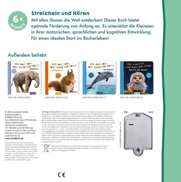 Produktbild: H&ouml;r mal rein, wer kann das sein? &ndash; Meine ersten Tiere