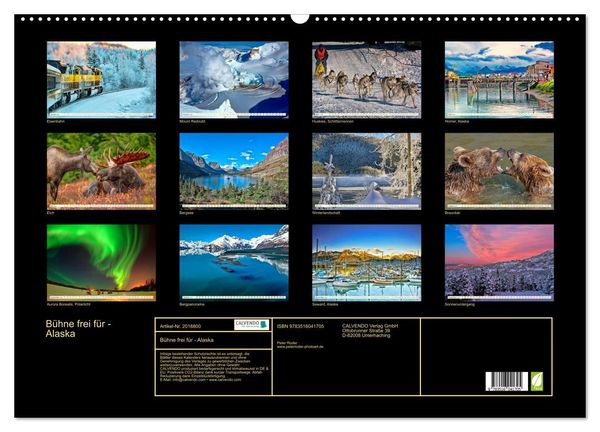 Produktbild: B&uuml;hne frei f&uuml;r - Alaska (Wandkalender 2026 DIN A2 quer), CALVENDO Monatskalender