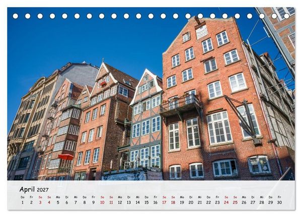 Produktbild: Hamburg - Zwischen Alster und Elbe (Tischkalender 2027 DIN A5 quer), CALVENDO Monatskalender