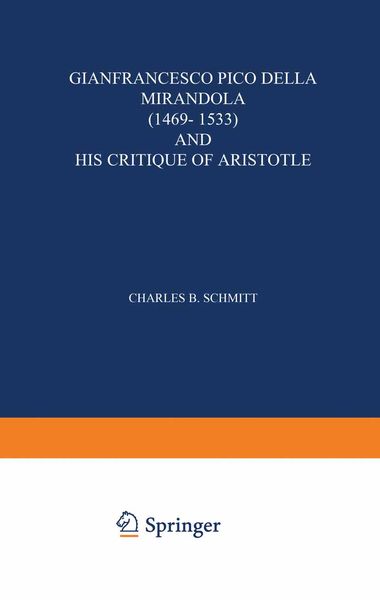Produktbild: Gianfrancesco Pico Della Mirandola (1469&ndash;1533) and His Critique of Aristotle