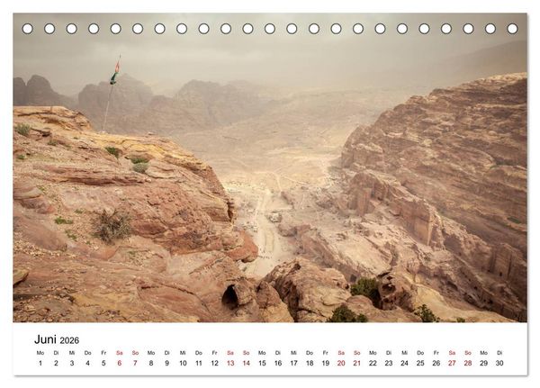 Produktbild: Reiseland Jordanien (Tischkalender 2026 DIN A5 quer), CALVENDO Monatskalender