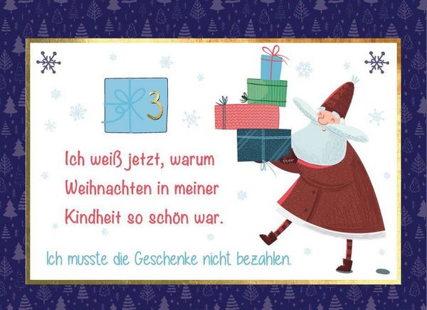 Produktbild: I feel betta with Lametta I 24 Gute-Laune-Spr&uuml;che f&uuml;r die Adventszeit