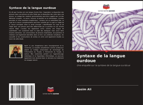 Produktbild: Syntaxe de la langue ourdoue
