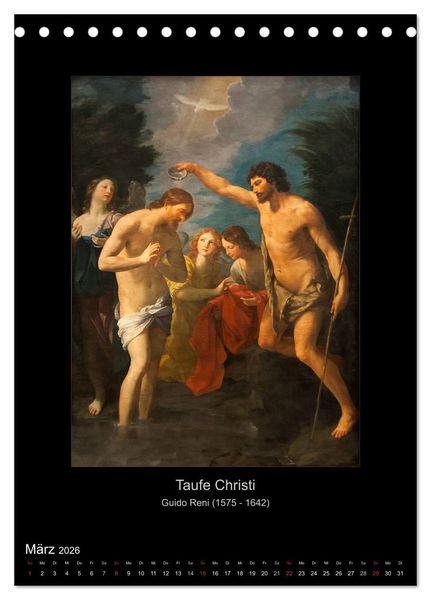 Produktbild: Jesus Christus - Das Leben Christi auf Gem&auml;lden der alten Meister (Tischkalender 2026 DIN A5 hoch), CALVENDO Monatskalender
