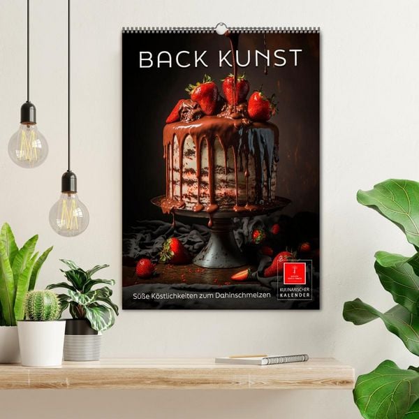 Produktbild: Back Kunst - S&uuml;&szlig;e K&ouml;stlichkeiten zum Dahinschmelzen (Wandkalender 2026 DIN A2 hoch), CALVENDO Monatskalender
