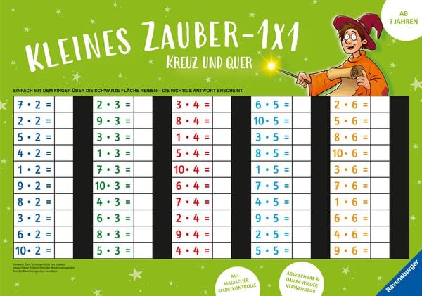 Produktbild: Ravensburger Zaubertafel - Kleines Zauber-1x1: Kreuz und quer