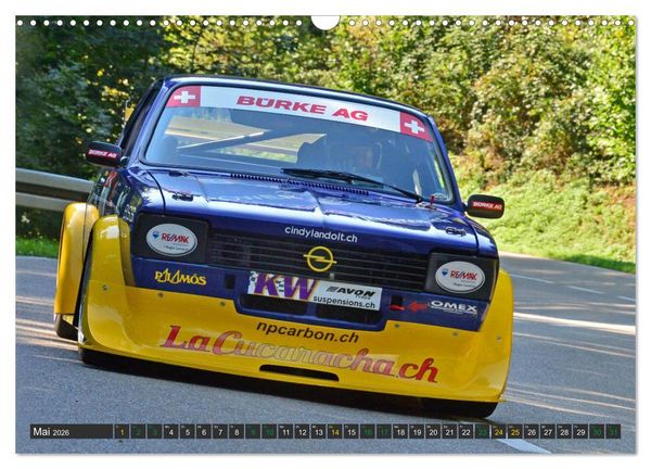 Produktbild: OLDTIMER BERGRENNEN - OPEL AM START (Wandkalender 2026 DIN A3 quer), CALVENDO Monatskalender