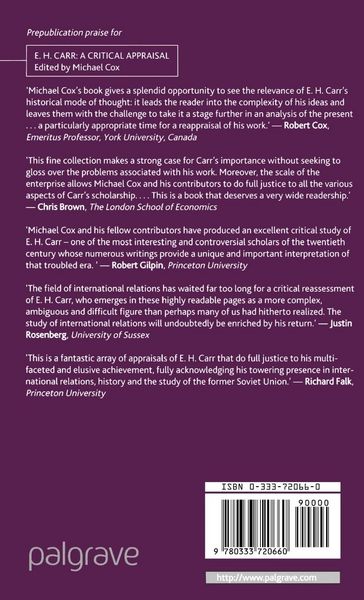 Produktbild: E.H.Carr: A Critical Appraisal