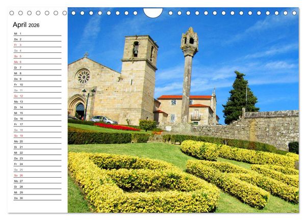 Produktbild: Jakobsweg - Camino Portugues Central (Wandkalender 2026 DIN A4 quer), CALVENDO Monatskalender