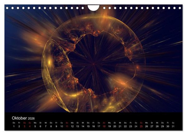 Produktbild: unbekannte Welten (Wandkalender 2026 DIN A4 quer), CALVENDO Monatskalender