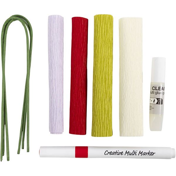 Produktbild: Creativ Company Mini Kreativ Set Krepppapier, Blumen, Pastellfarben