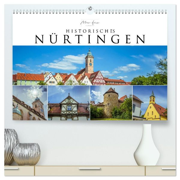 Historisches Nürtingen 2025 (hochwertiger Premium Wandkalender 2025 DIN A2 quer), Kunstdruck in Hochglanz