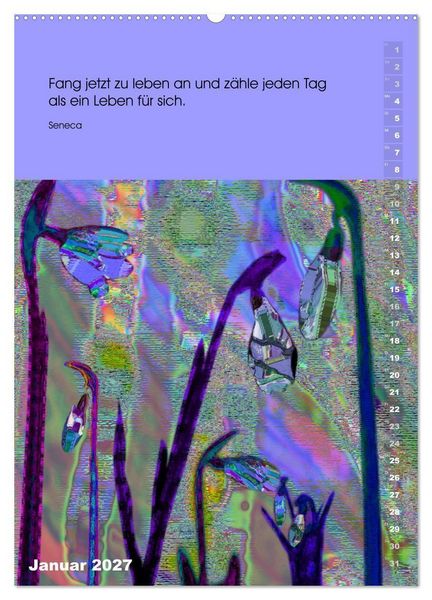 Produktbild: Philosophische Inspirationen Wandkalender 2027 (hochwertiger Premium Wandkalender 2027 DIN A2 hoch), Kunstdruck in Hochglanz