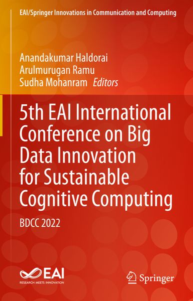 Produktbild: 5th EAI International Conference on Big Data Innovation for Sustainable Cognitive Computing