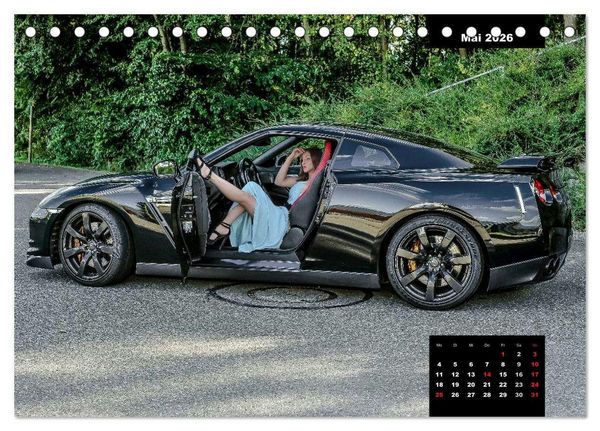 Produktbild: Kurven - Fieber - Modelle und Autos (Tischkalender 2026 DIN A5 quer), CALVENDO Monatskalender