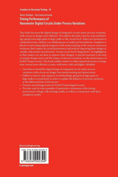 Produktbild: Timing Performance of Nanometer Digital Circuits Under Process Variations