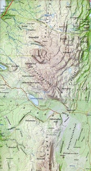 Produktbild: Island Serkort 08 Akureyri - Myvatn - Dettifoss 1 : 120 000 / 1 : 50 000