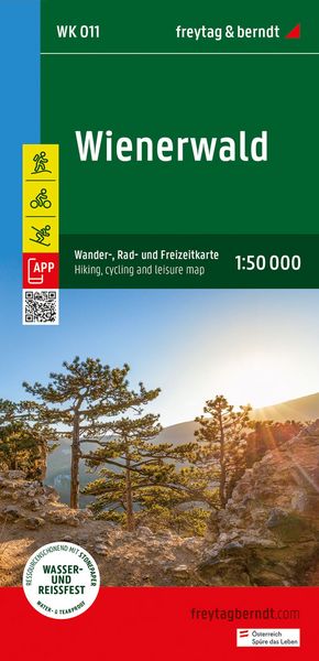Freytag & berndt Wanderkarte WK 011 Wienerwald 1:50.000, Sonstige von , KOMPASS freytag und berndt, 9783707920642