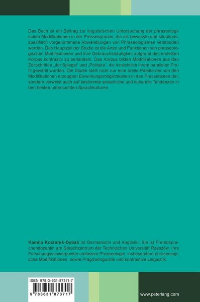 Produktbild: Phraseologische Modifikationen in deutschen und polnischen Pressetexten