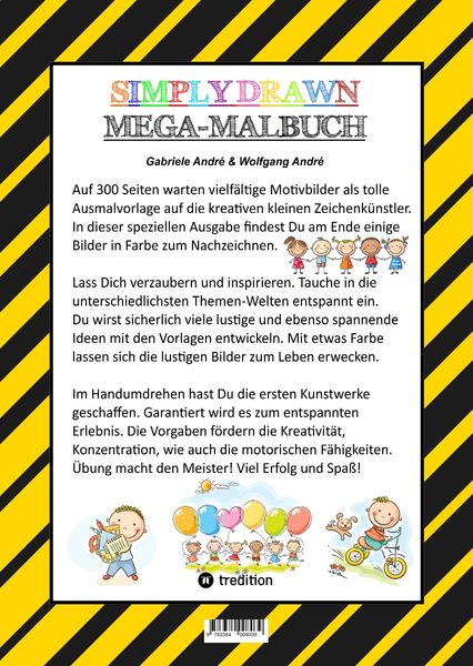 Produktbild: Mega Malbuch - 300 Seiten mit Tollen Motiven - Super Einfach Zeichnen Lernen und &Uuml;ben - mit Einigen Farbvorlagen