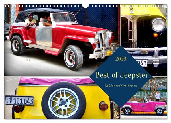 Produktbild: Best of Jeepster - Das Cabrio von Willys-Overland (Wandkalender 2026 DIN A3 quer), CALVENDO Monatskalender