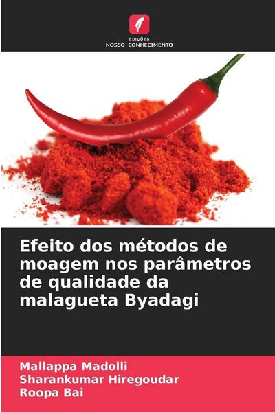 Produktbild: Efeito dos m&eacute;todos de moagem nos par&acirc;metros de qualidade da malagueta Byadagi