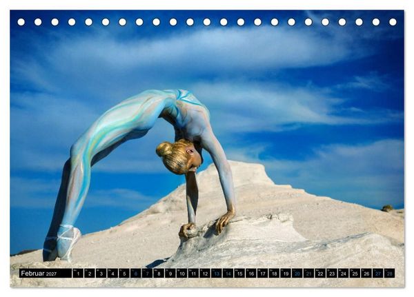 Produktbild: Naturwesen - Bodypainting K&ouml;rperlandschaften (Tischkalender 2027 DIN A5 quer), CALVENDO Monatskalender
