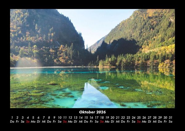 Produktbild: Die Seen der Erde 2026 Fotokalender DIN A3