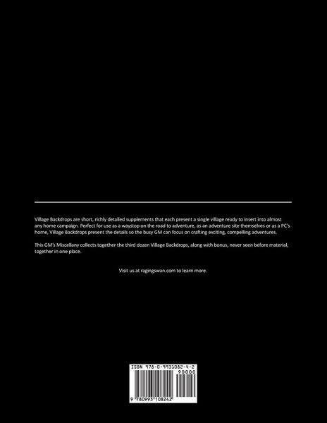 Produktbild: Raging Swan's GM's Miscellany