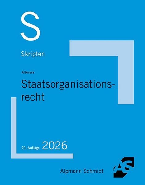 Produktbild: Skript Staatsorganisationsrecht