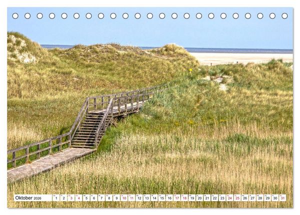 Produktbild: Impressionen aus Sankt Peter-Ording (Tischkalender 2026 DIN A5 quer), CALVENDO Monatskalender