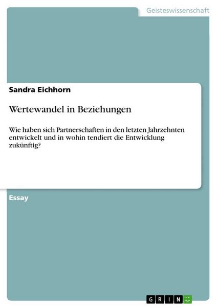 Produktbild: Wertewandel in Beziehungen