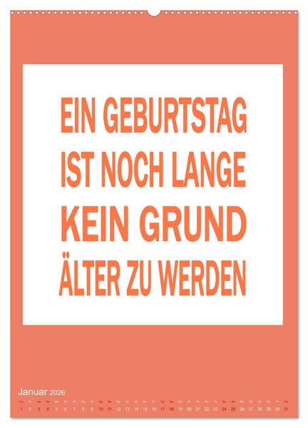 Produktbild: Memo an mich (hochwertiger Premium Wandkalender 2026 DIN A2 hoch), Kunstdruck in Hochglanz