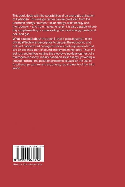 Produktbild: Hydrogen as an Energy Carrier