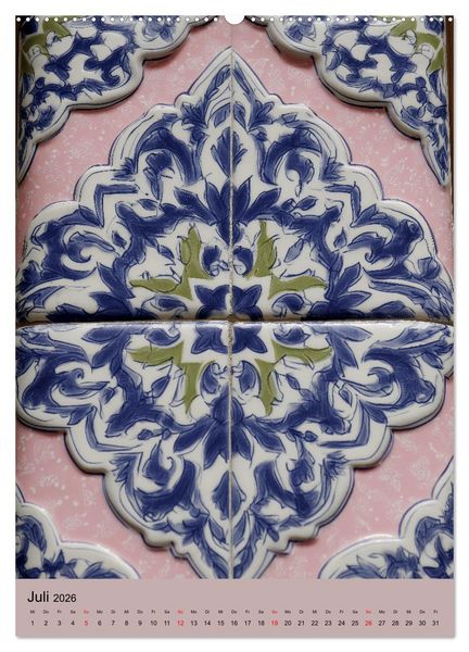 Produktbild: Portugiesischer Fliesen - Azulejos f&uuml;r Fliesenleger, Kunst- und Portugal-Liebhaber (hochwertiger Premium Wandkalender 2026 DIN A2 hoch), Kunstdruck in Hochglanz