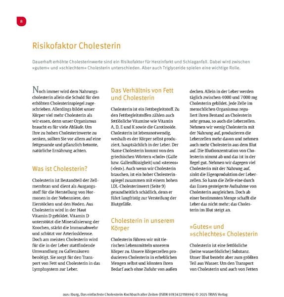 Das einfachste Cholesterin-Kochbuch aller Zeiten