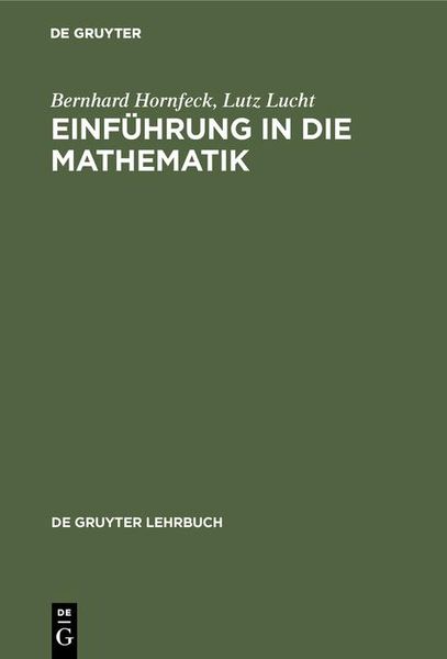 Produktbild: Einf&uuml;hrung in die Mathematik