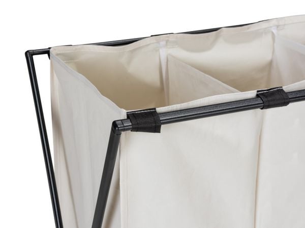 Produktbild: W&auml;schesammler Mod. Trio XL Beige, mit drei F&auml;chern