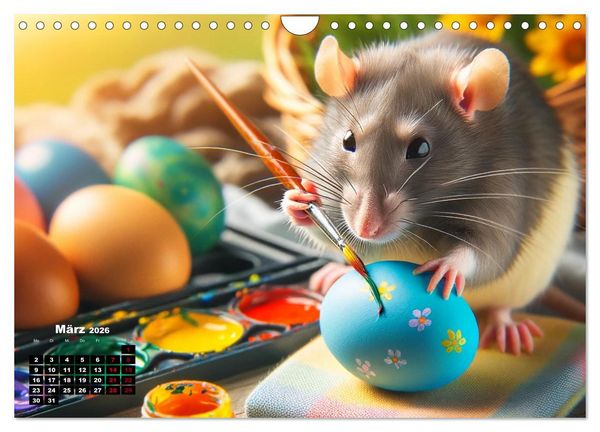 Produktbild: Lustige Ratten (Wandkalender 2026 DIN A4 quer), CALVENDO Monatskalender