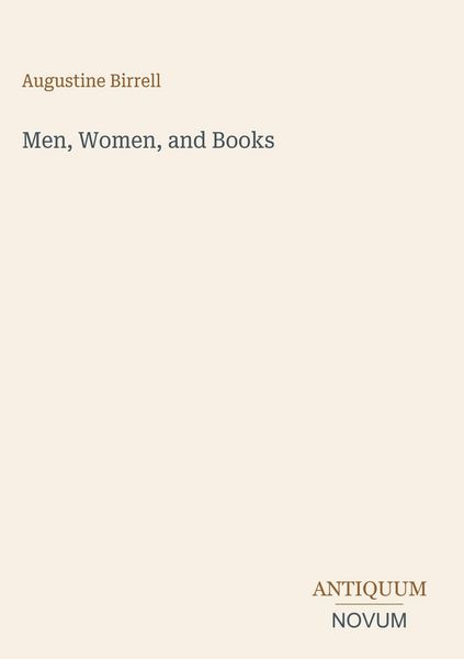 Produktbild: Men, Women, and Books