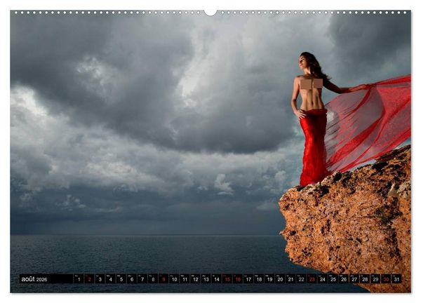 Produktbild: Ibiza et Lanzarote - Les paysages et le nu (Calendrier mural 2026 DIN A2 vertical) calendrier de bureau