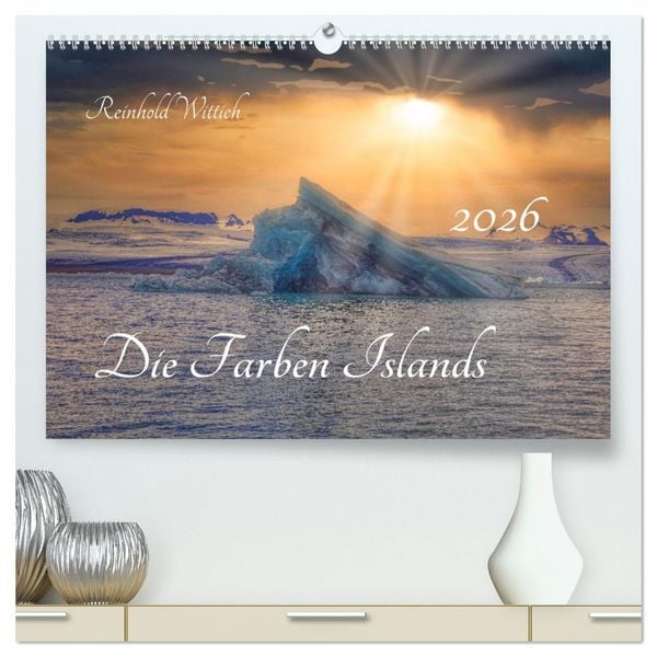 Produktbild: Die Farben Islands (hochwertiger Premium Wandkalender 2026 DIN A2 quer), Kunstdruck in Hochglanz