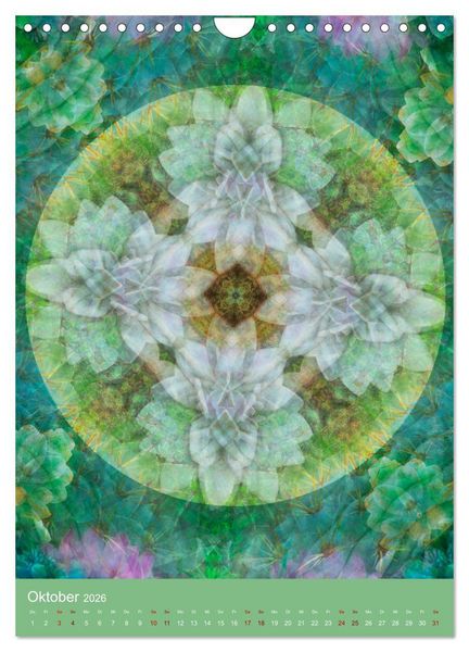 Produktbild: Meditative Pflanzenmandalas (Wandkalender 2026 DIN A4 hoch), CALVENDO Monatskalender