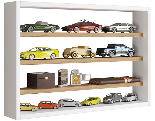 Produktbild: Holz Wandregal Wandvitrine Regal Deko Osado M