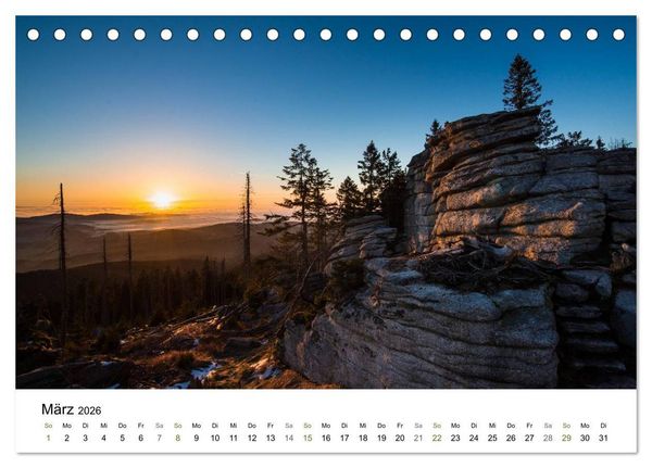 Produktbild: Traumlandschaften im Bayrischen Wald (Tischkalender 2026 DIN A5 quer), CALVENDO Monatskalender