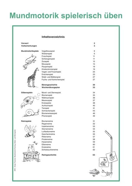 Produktbild: Mundmotorik-Training, Silben- und Reimspiele